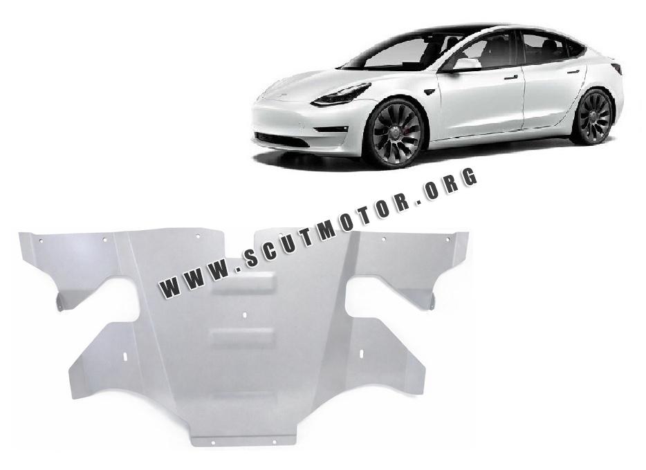 Scut motor spate din aluminiu Tesla Model 3 AWD